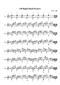 120 studies for right hand